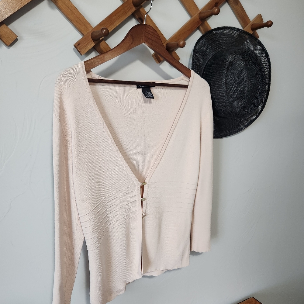 Linda Matthews Women's Nude Cardigan